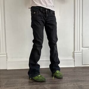 Vintage Indigo Y2K 2000 Low Rise Bootcut Flare Rockstar Jean